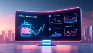An illustration explaining battery cycles and their impact on battery health.